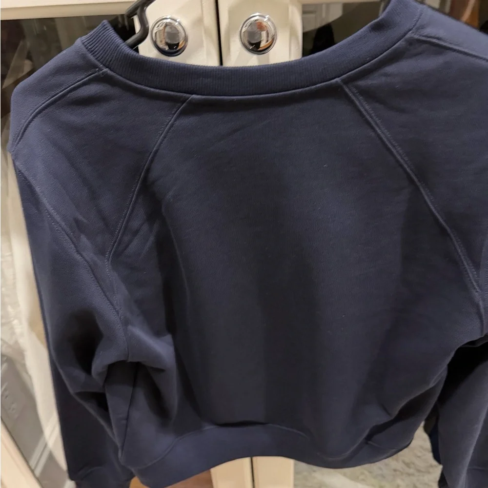 Veronica Beard Dark Blue Logo Sweatshirt - Picture 4 of 4